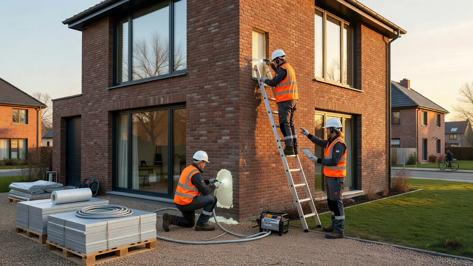 Isolation murs creux en Belgique 2026 : prix 15-25 €/m² et primes