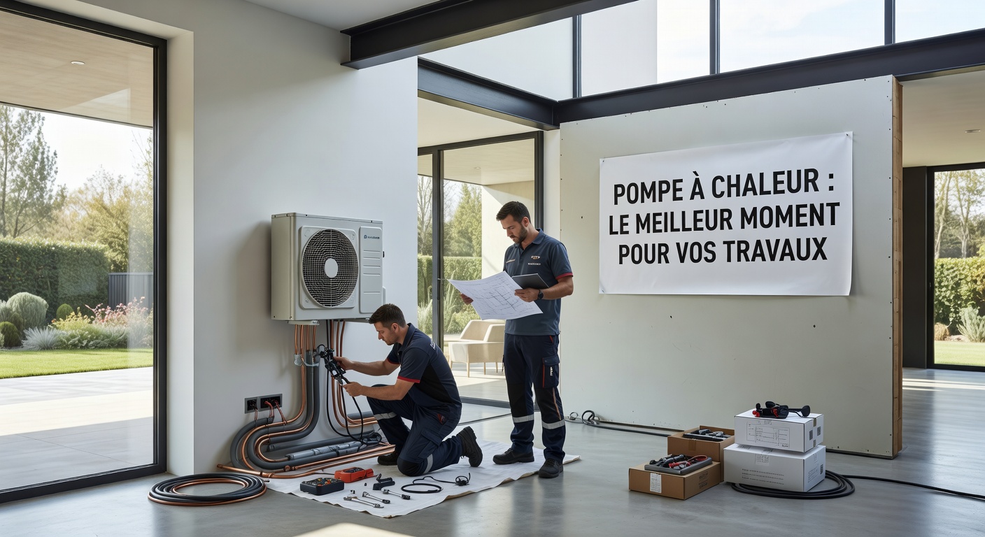 pompe a chaleur : le meilleur moment pour vos travaux